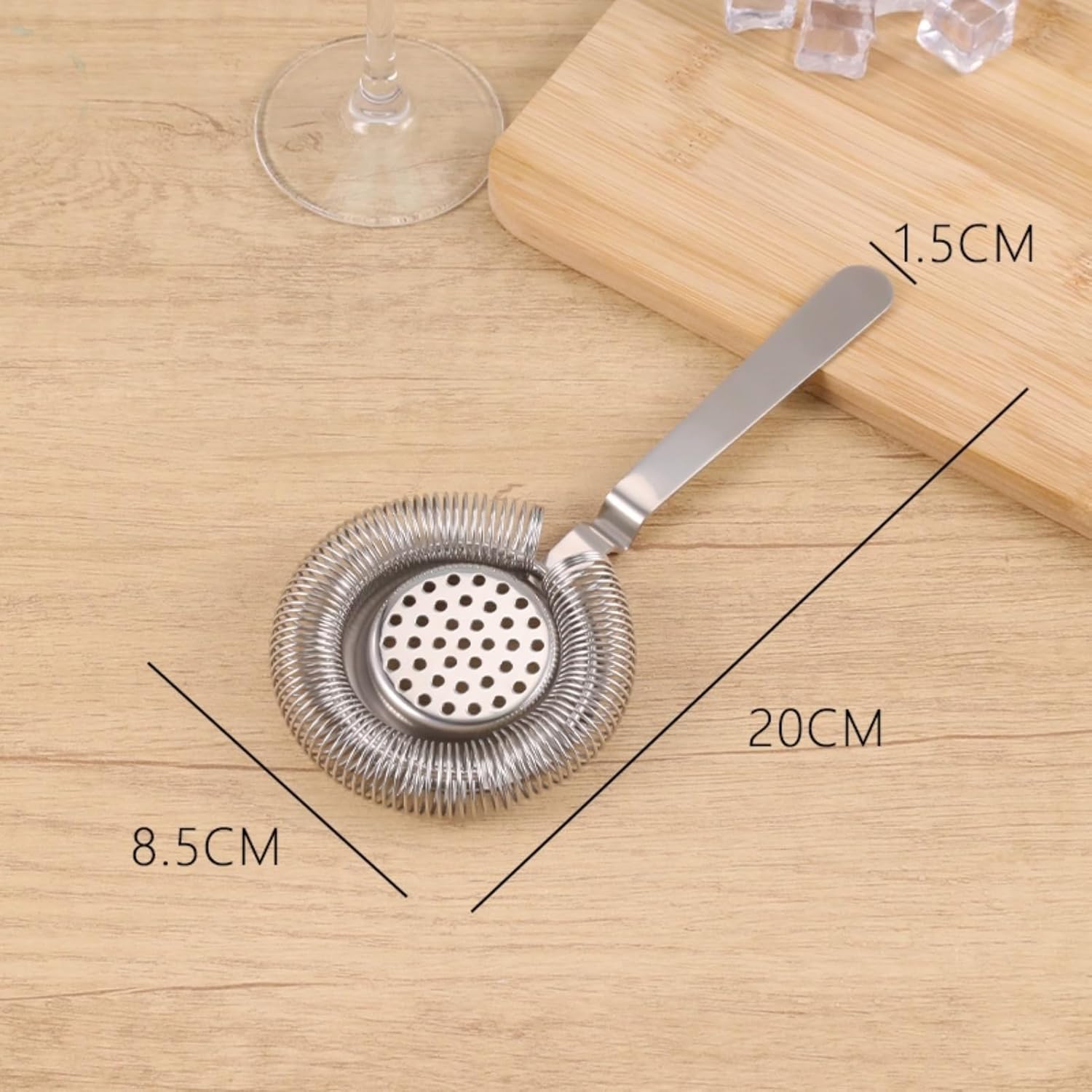 Colador de cóctel de acero inoxidable