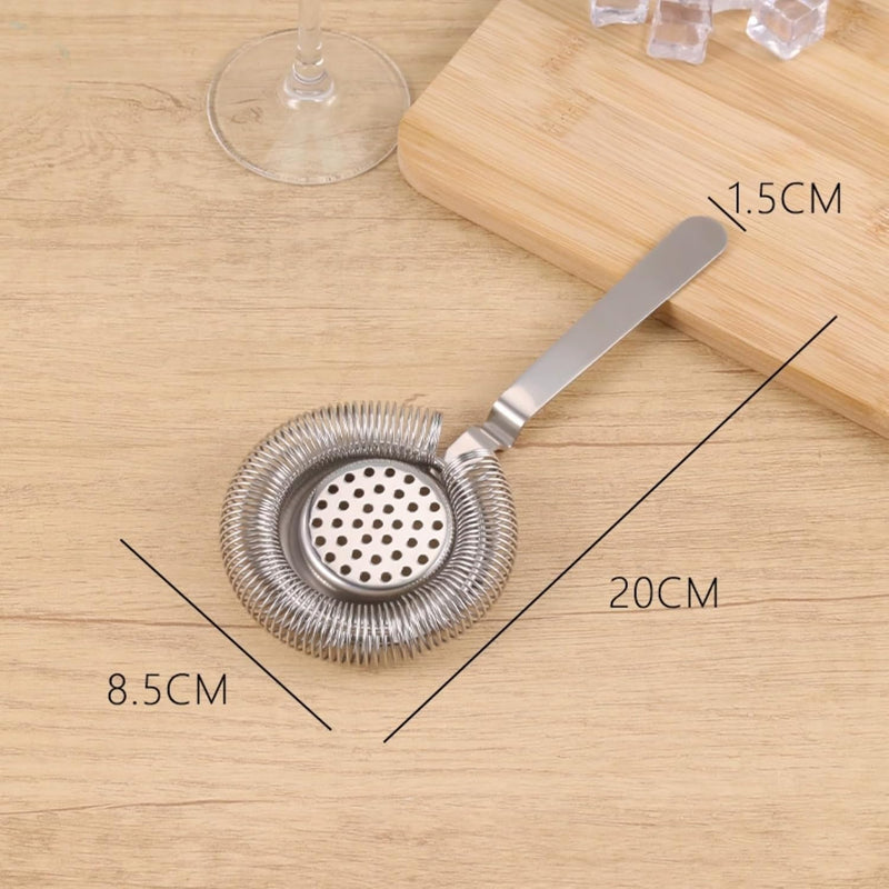 Colador de cóctel de acero inoxidable