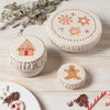 Ensemble de 3 mini couvre bols Biscuits de Noël