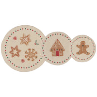 Christmas Cookies Mini Bowl Covers Set of 3