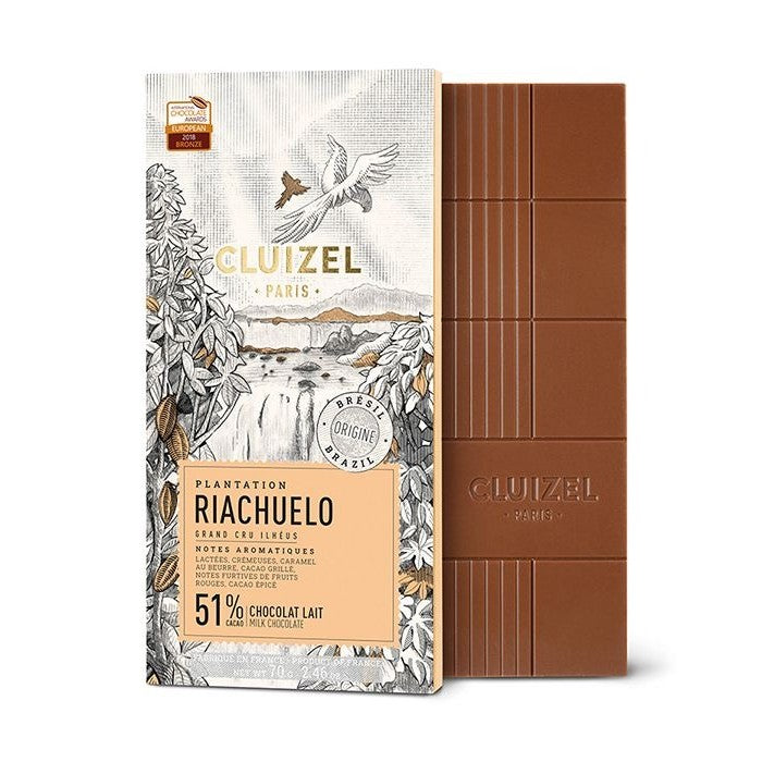 Plantation Riachuelo 51% Milk Chocolate Bar 70g
