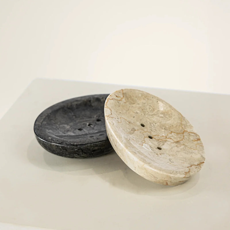 Jabonera de mármol - Negra