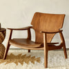 Nordik Lounge Chair in Solid Teak – Home Décor gift Montreal Villeray Urban Palate