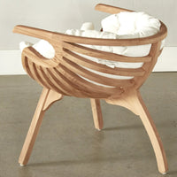 Chaise Shell en teck