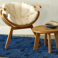 Chaise Shell en teck