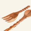 Teak Wood Fork and Spoon Set