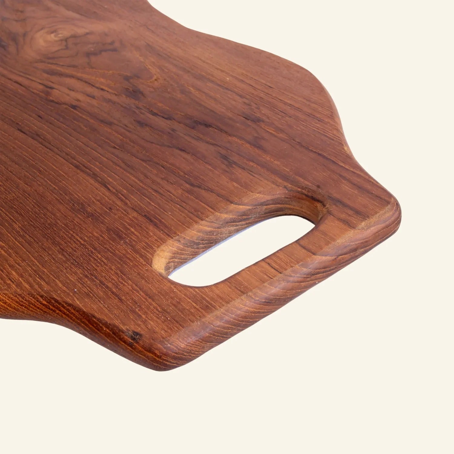 Teak Wood Cutting Board With Handle