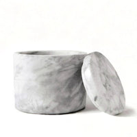 White Marble Storage Jar