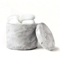 White Marble Storage Jar