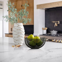 Double Wall Wire Mesh Metal Decorative Bowl – Home Décor gift Montreal Villeray Urban Palate