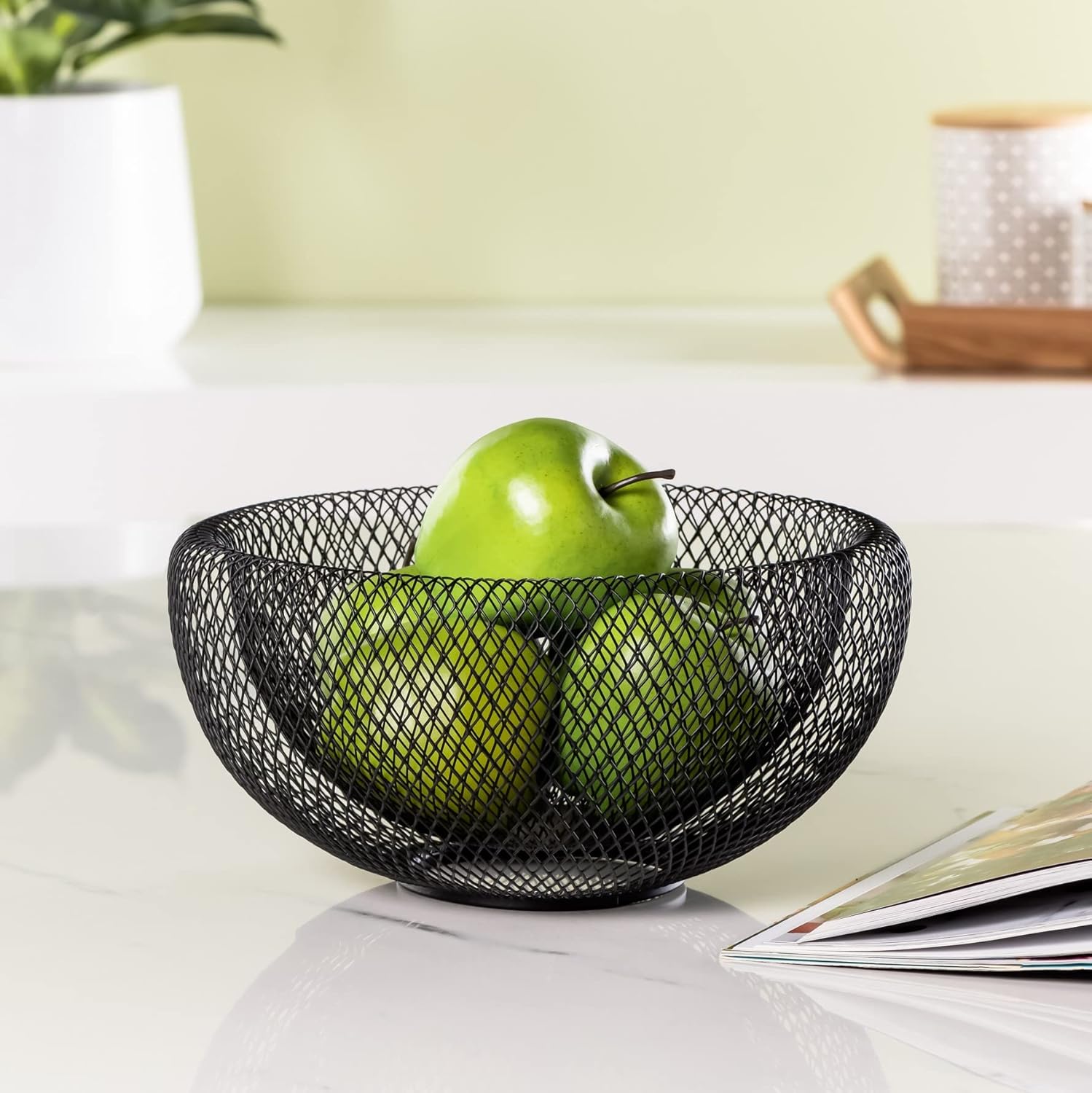 Double Wall Wire Mesh Metal Decorative Bowl