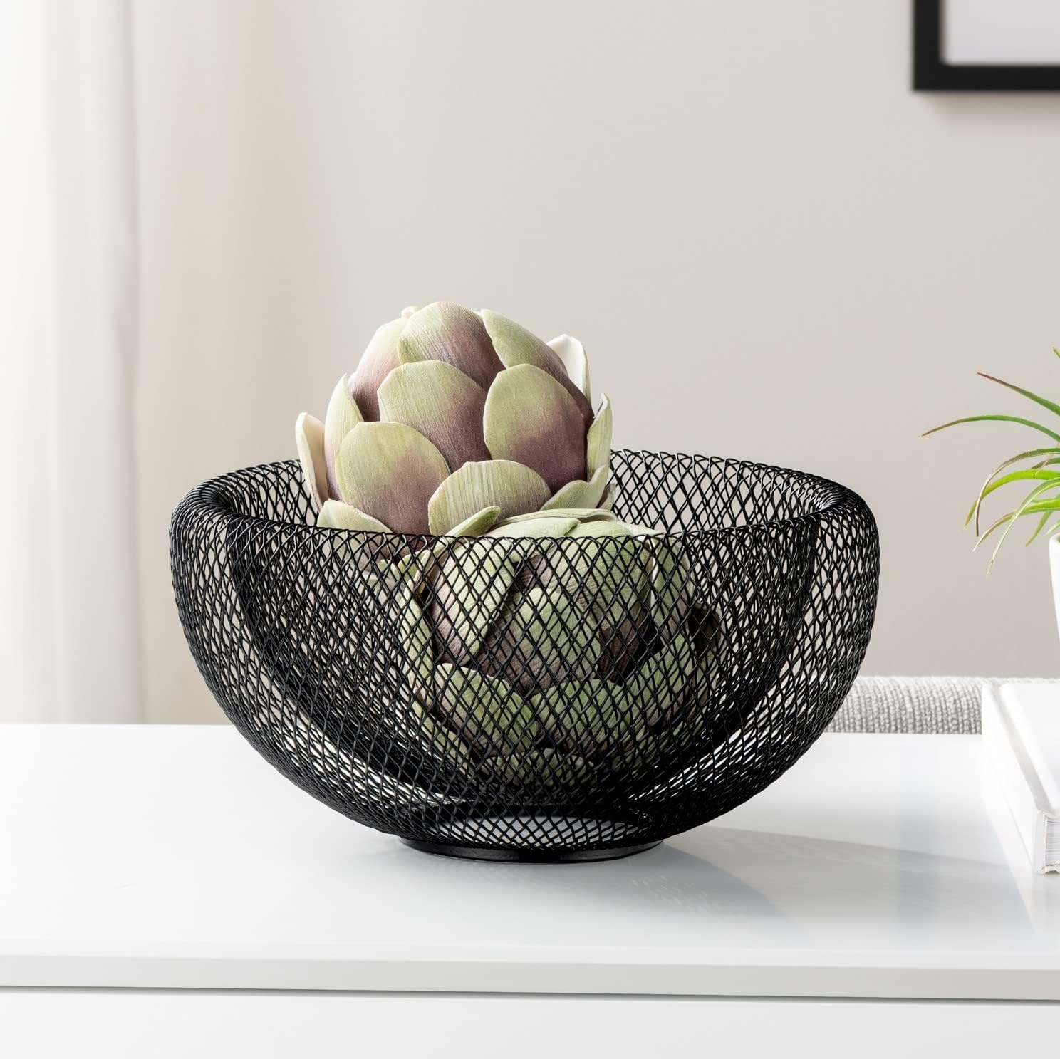 Double Wall Wire Mesh Metal Decorative Bowl