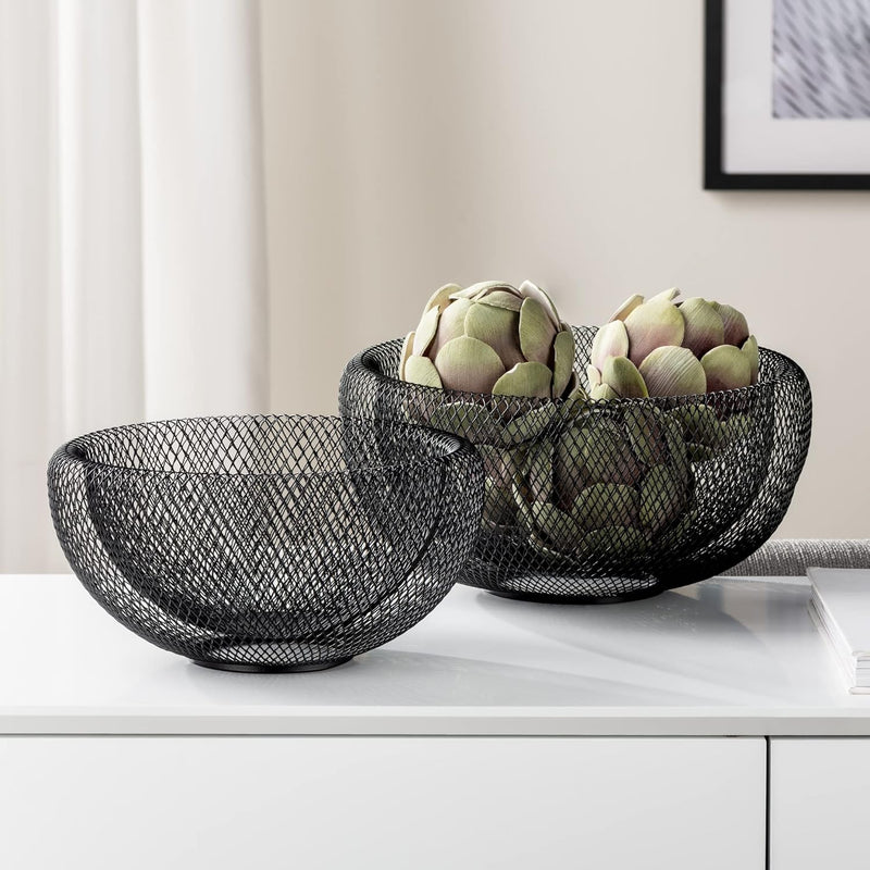 Double Wall Wire Mesh Metal Decorative Bowl