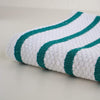 Basketweave Peacock Green Dish Towel