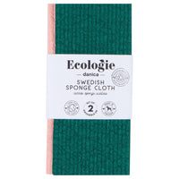 Set of 2 Swedish Sponge Cloths - Evergreen and Blossom