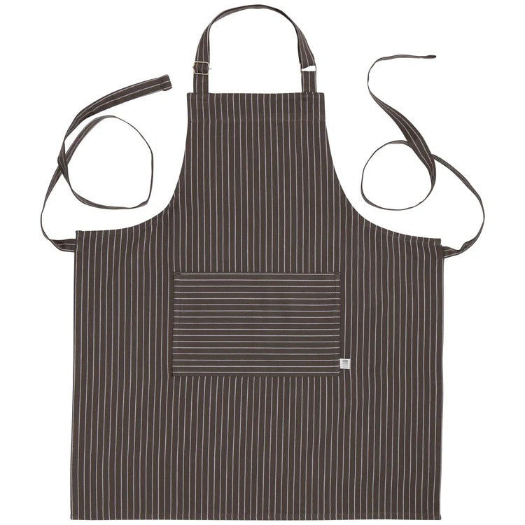 Granite Gray Pinstripe Chef Apron
