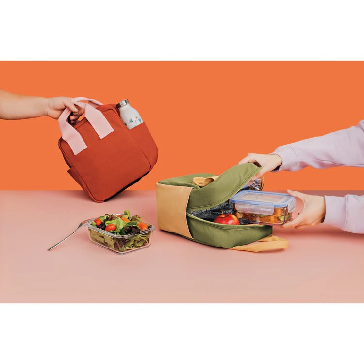 Bolsa térmica de almuerzo color granadina