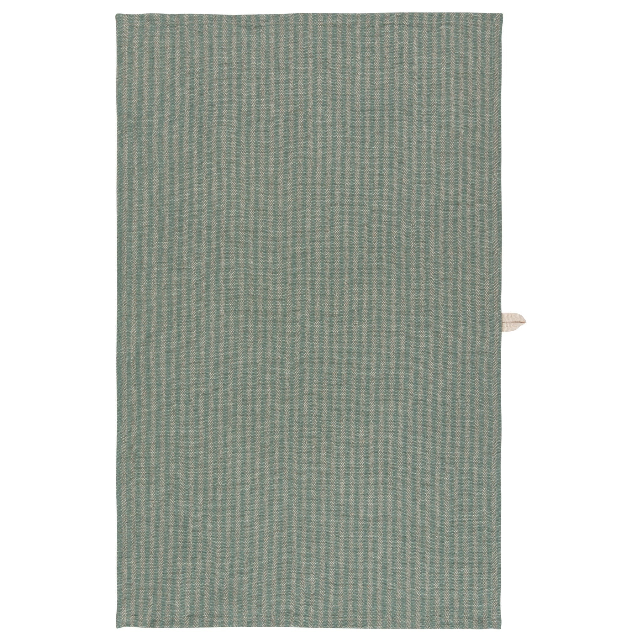 Jade Stripe Linen and Cotton Dishtowel