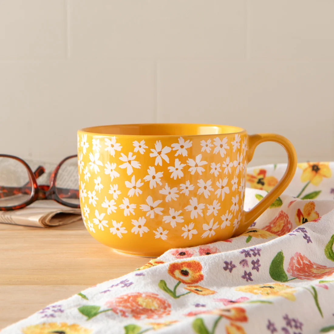 Taza de café con leche Full Bloom de 680 ml