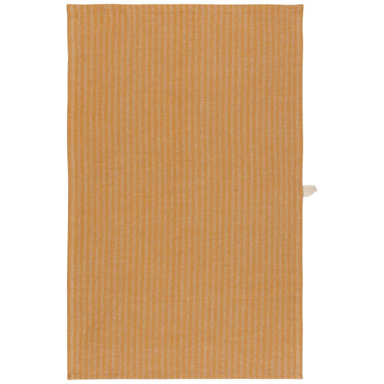 Ochre Stripe Linen-Cotton Dishtowel