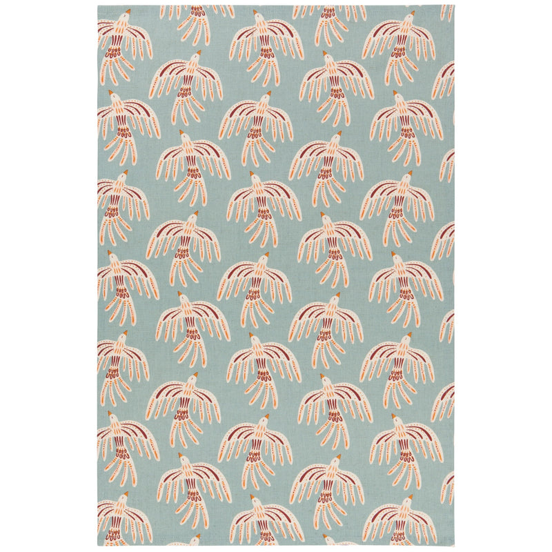 Torchons en lin et coton Plume - Lot de 2