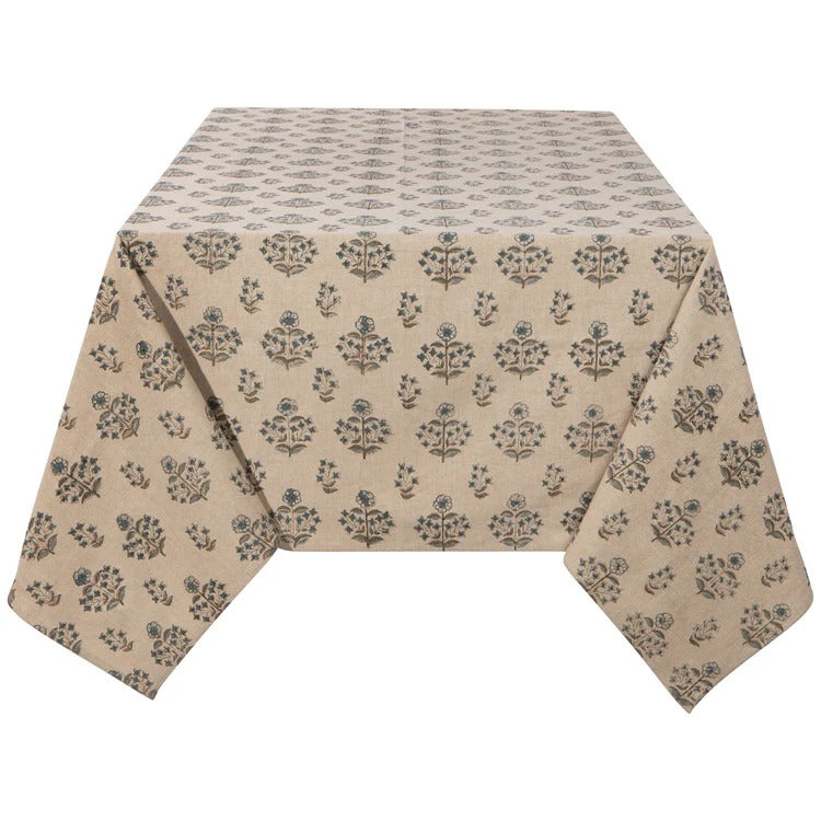 Mantel Salvia Estampado Manual 60 x 90 pulgadas