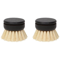 Juego de 2 cabezales de cepillo para platos de sisal de repuesto