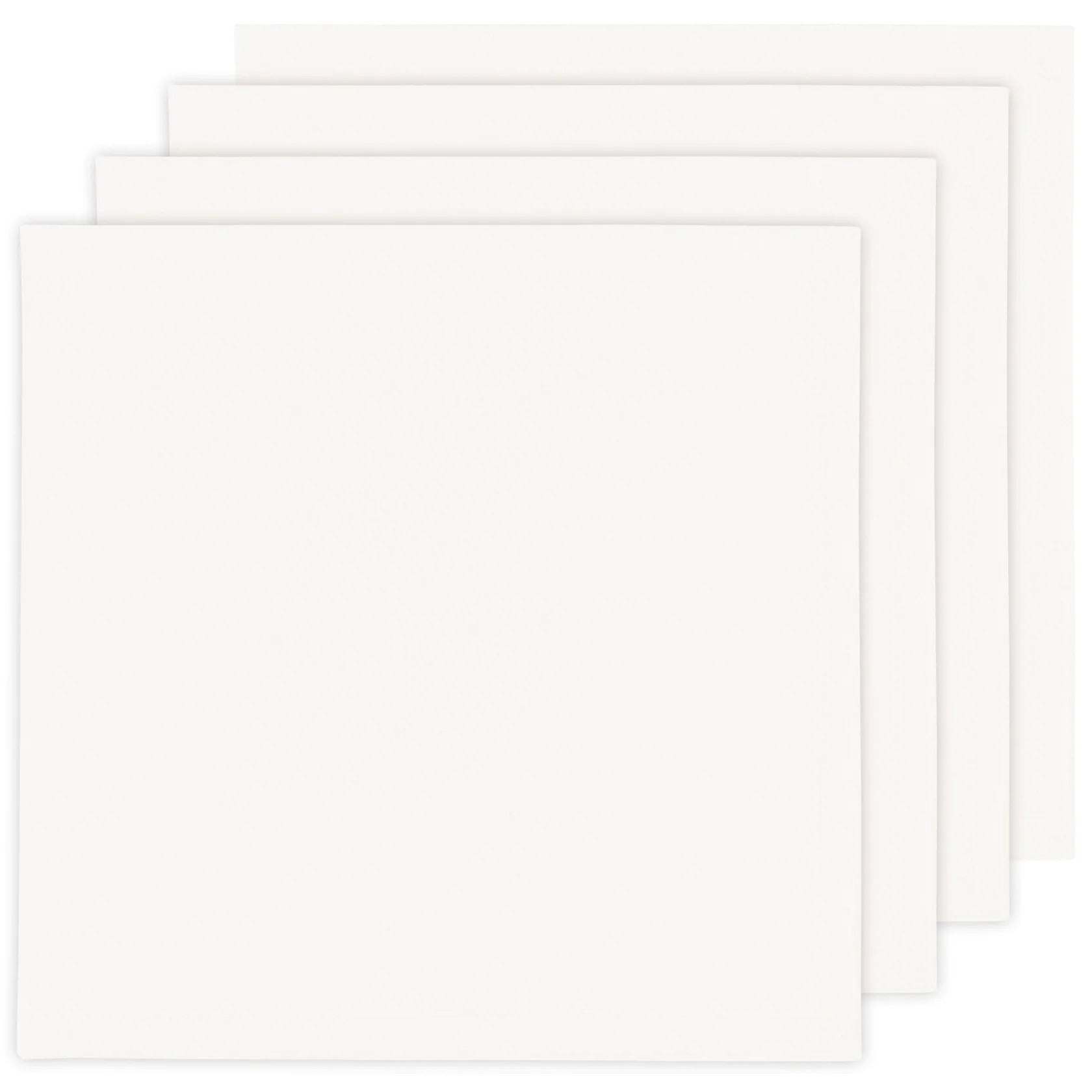Lot de 4 serviettes Spectrum blanches