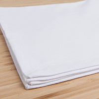 Lot de 4 serviettes Spectrum blanches