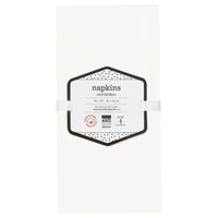 Lot de 4 serviettes Spectrum blanches