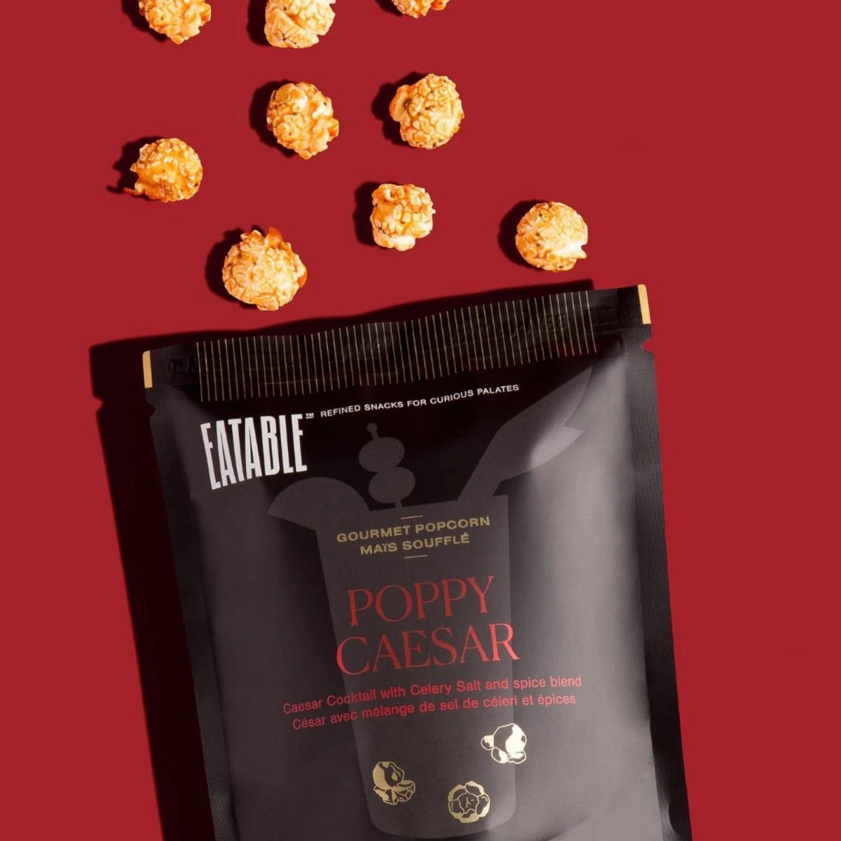 Poppy Caesar - Popcorn Gourmand Infusé au Cocktail César 100g