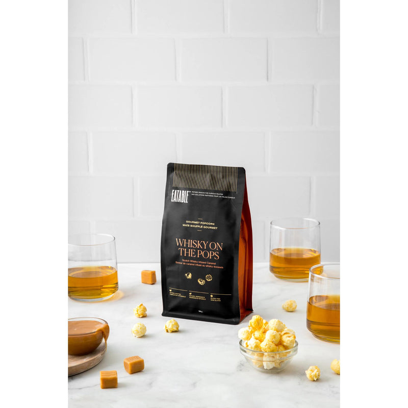Whisky on the Pops - Scotch Infused Caramel Gourmet Popcorn 100g