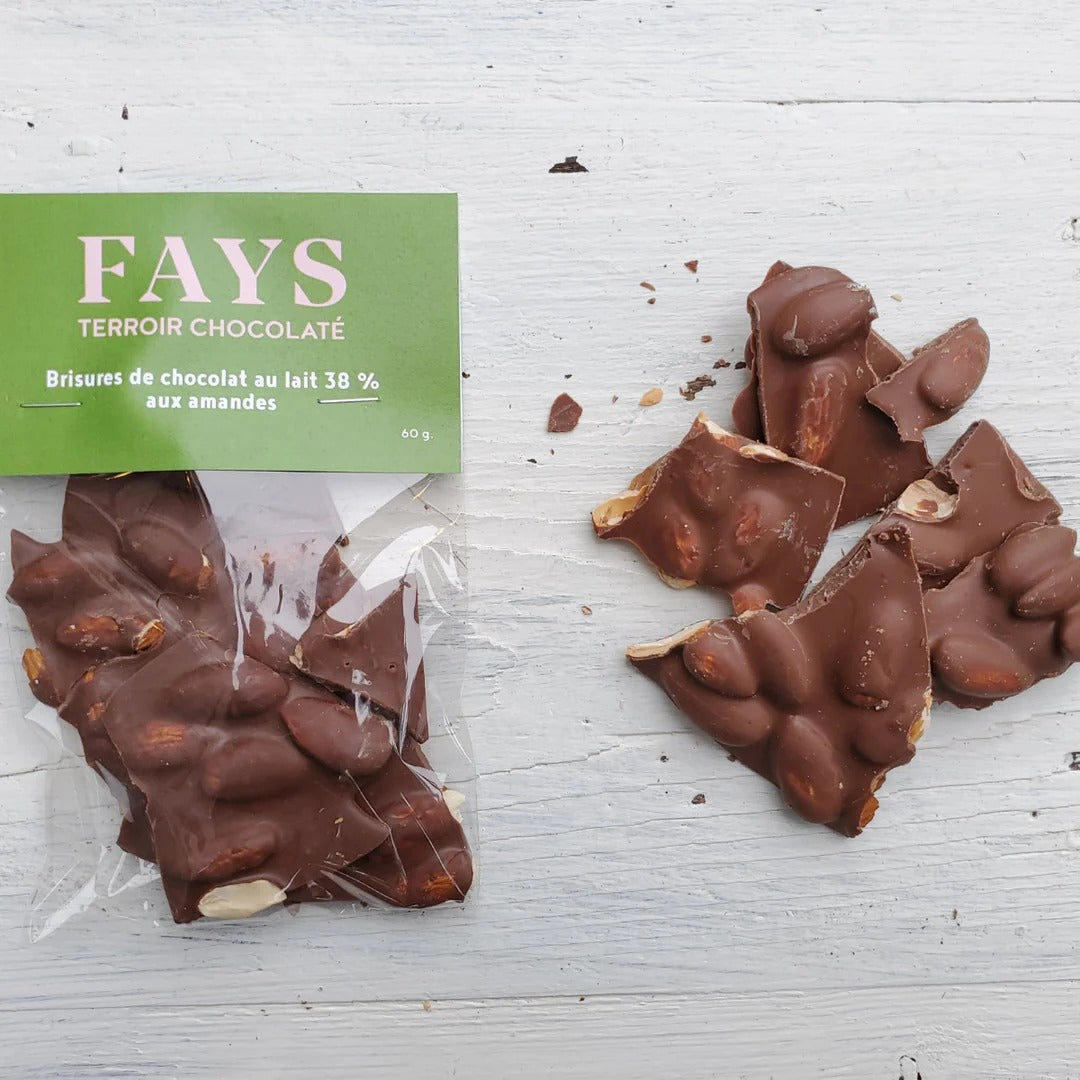Milk Chocolate & Almond Bark 60g