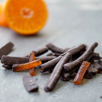 Naranjas Confitadas Cubiertas de Chocolate Negro 60g