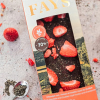 Dark Chocolate Bar with Strawberries and Royal Kombu 80g