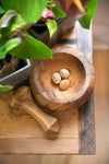 Acacia Wood Mortar and Pestle - AS IS