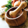 Acacia Wood Mortar and Pestle – Gifts & Kitchen Accessories gift Montreal Villeray Urban Palate