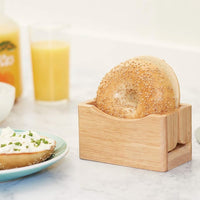 Coupe-bagel en bois
