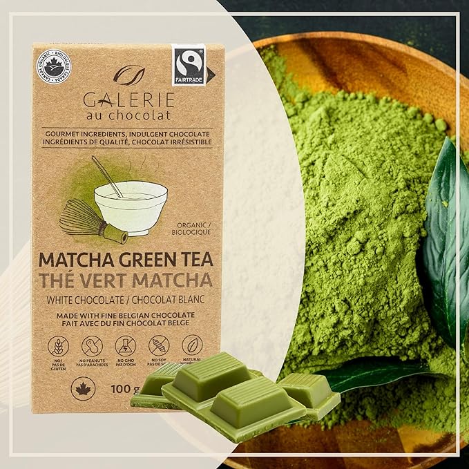 Chocolat blanc au thé vert matcha 100 g