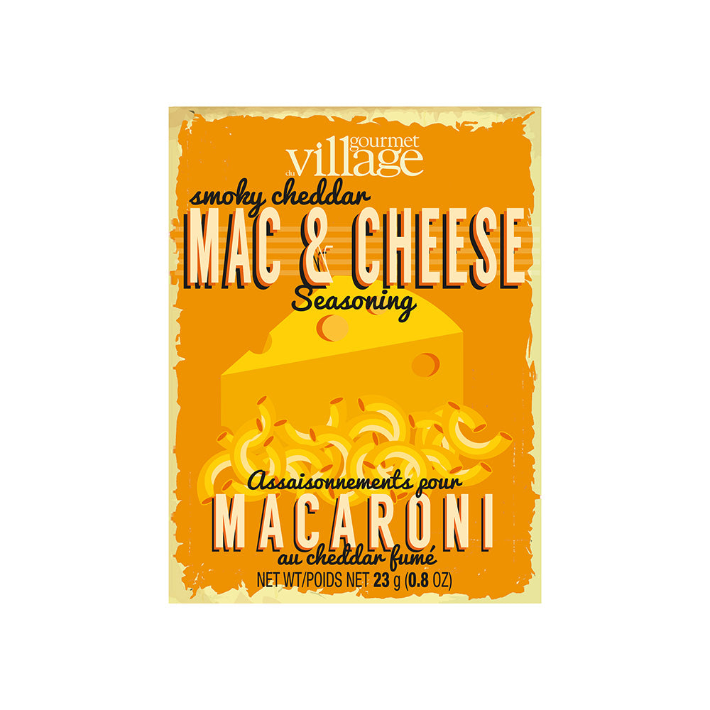 Assaisonnement pour macaroni au fromage et cheddar fumé 23g