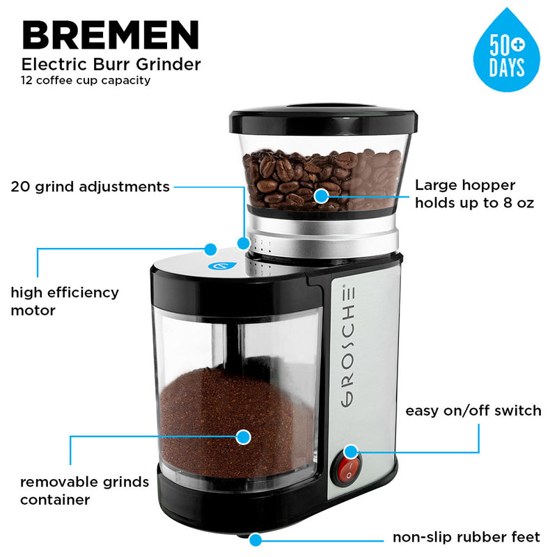 BREMEN BURR Electric Burr Coffee Grinder