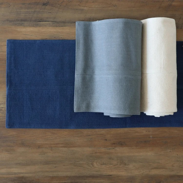 Terra Canvas Table Runner Navy 13" x 72"
