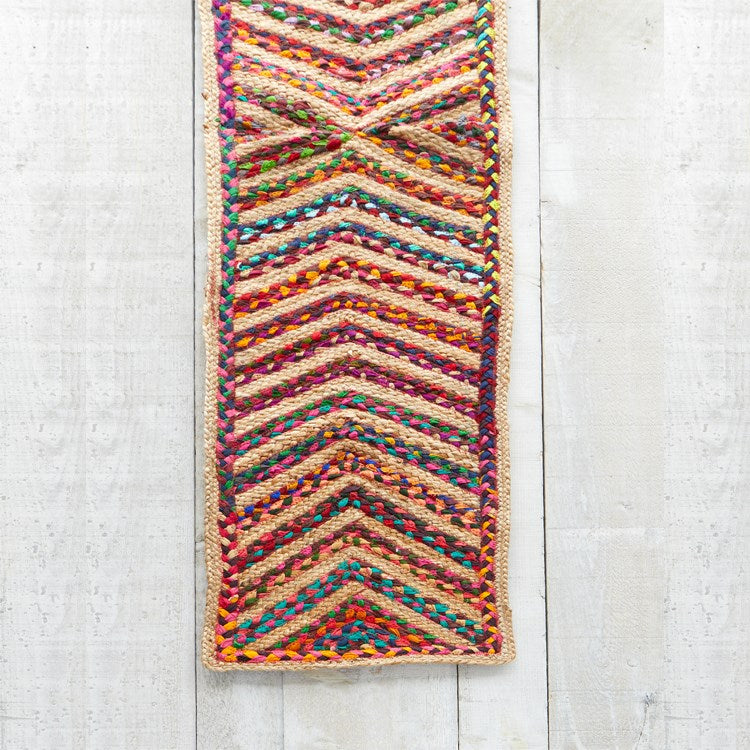 Camino de mesa tejido Tulum Multicolor 13" x 72"