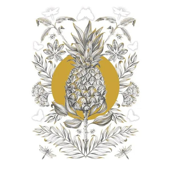 Floral Botanica Pineapple Greeting Card