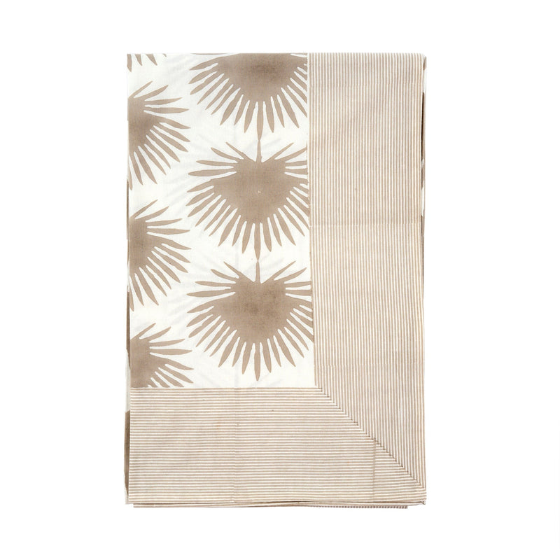 Paradise Palm Tablecloth - Taupe