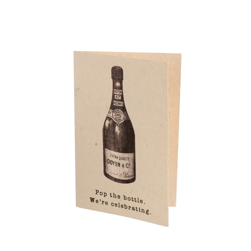 Greeting Card - Pop the Bottle We're Celebrating