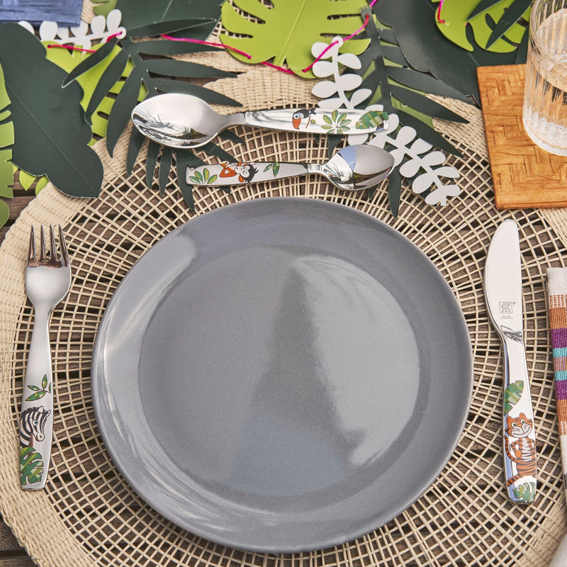 Jungle 4 Piece Children's Flatware Set