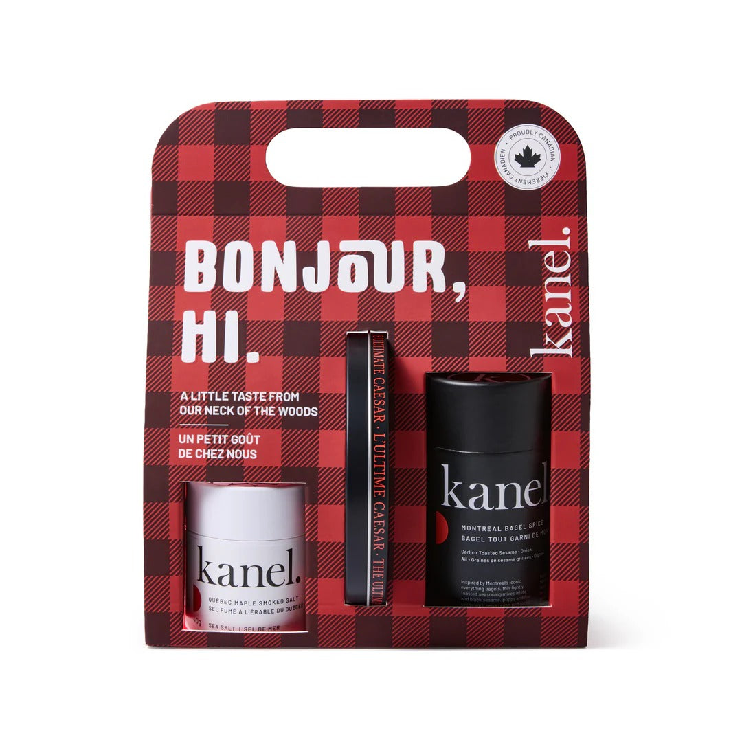 "Bonjour, Hi". Colección canadiense de especias - Set de 3