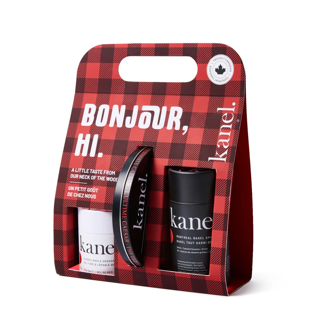 "Bonjour, Hi". Colección canadiense de especias - Set de 3