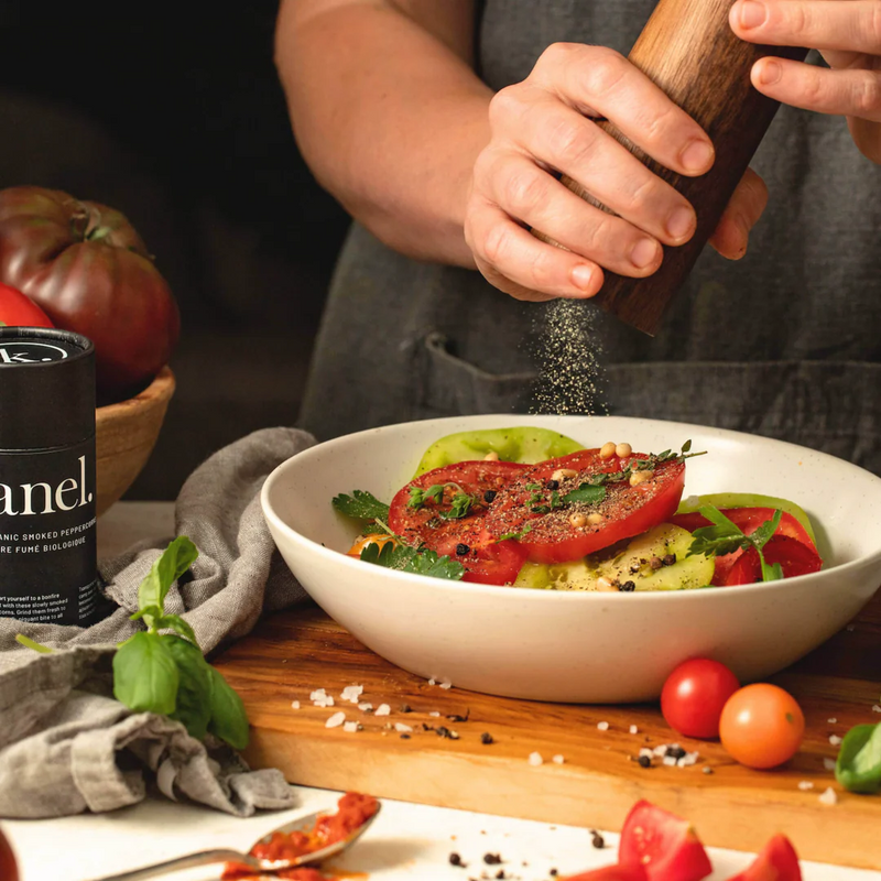 Granos de pimienta ahumada orgánica 80 g